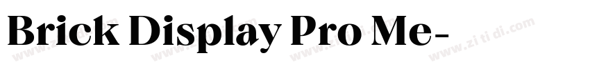 Brick Display Pro Me字体转换